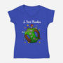 Petit Plumber-Womens-V-Neck-Tee-drbutler
