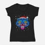 A Derpy Christmas-Womens-V-Neck-Tee-drbutler