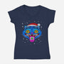 A Derpy Christmas-Womens-V-Neck-Tee-drbutler