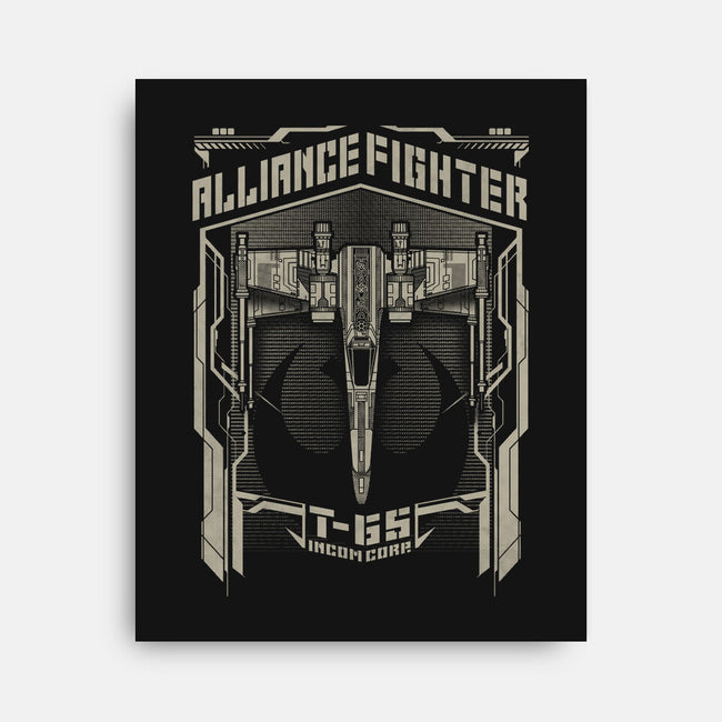 Alliance X Fighter-None-Stretched-Canvas-Arinesart