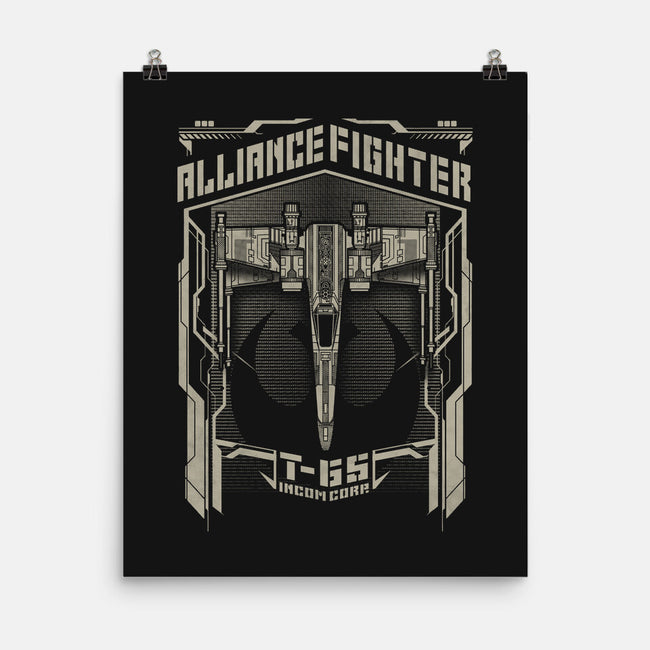 Alliance X Fighter-None-Matte-Poster-Arinesart