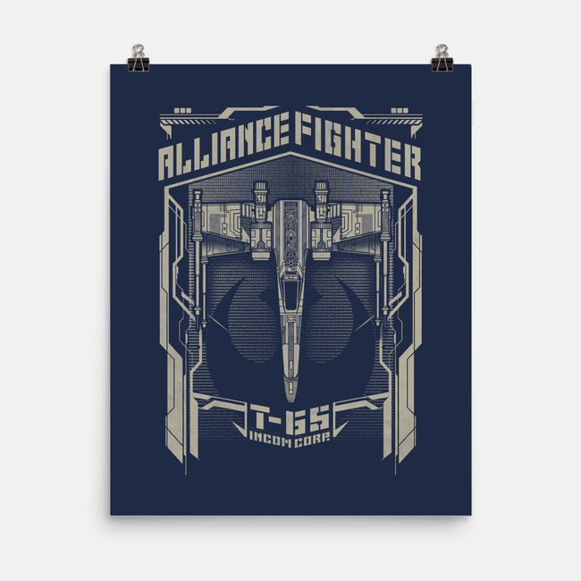 Alliance X Fighter-None-Matte-Poster-Arinesart