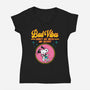 Bad Vibes-Womens-V-Neck-Tee-drbutler