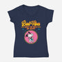 Bad Vibes-Womens-V-Neck-Tee-drbutler