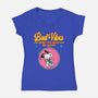 Bad Vibes-Womens-V-Neck-Tee-drbutler
