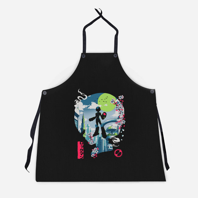 Mega City Hero-Unisex-Kitchen-Apron-Arinesart