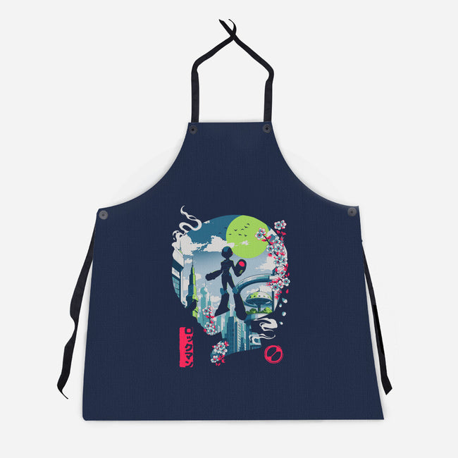 Mega City Hero-Unisex-Kitchen-Apron-Arinesart