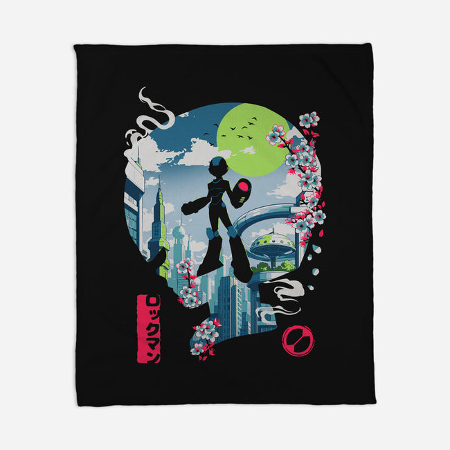 Mega City Hero-None-Fleece-Blanket-Arinesart