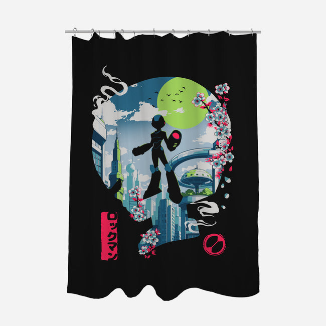 Mega City Hero-None-Polyester-Shower Curtain-Arinesart