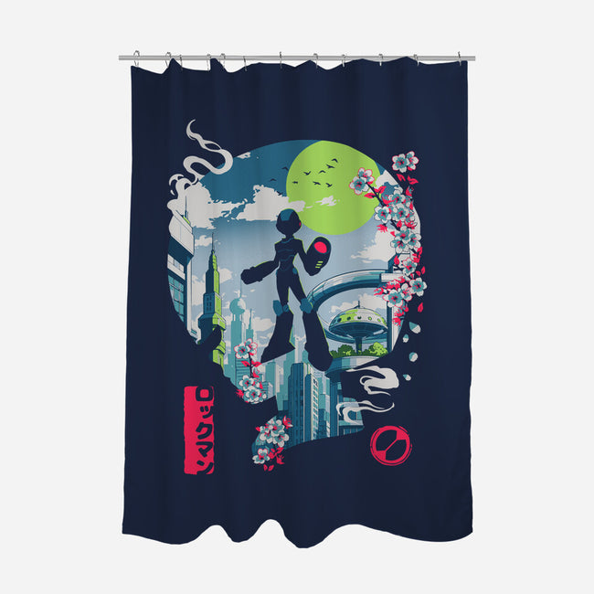 Mega City Hero-None-Polyester-Shower Curtain-Arinesart