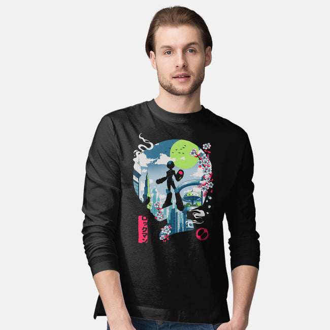 Mega City Hero-Mens-Long Sleeved-Tee-Arinesart