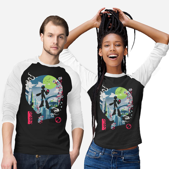 Mega City Hero-Unisex-Baseball-Tee-Arinesart