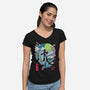 Mega City Hero-Womens-V-Neck-Tee-Arinesart
