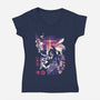 Gospel Of The Berserk-Womens-V-Neck-Tee-Arinesart