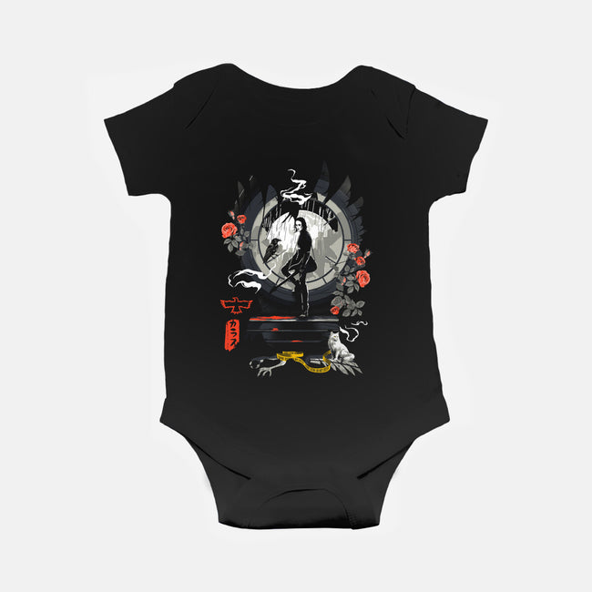Believe In Angels-Baby-Basic-Onesie-Arinesart