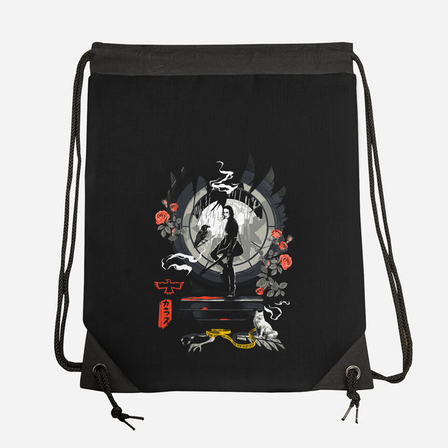Believe In Angels-None-Drawstring-Bag-Arinesart