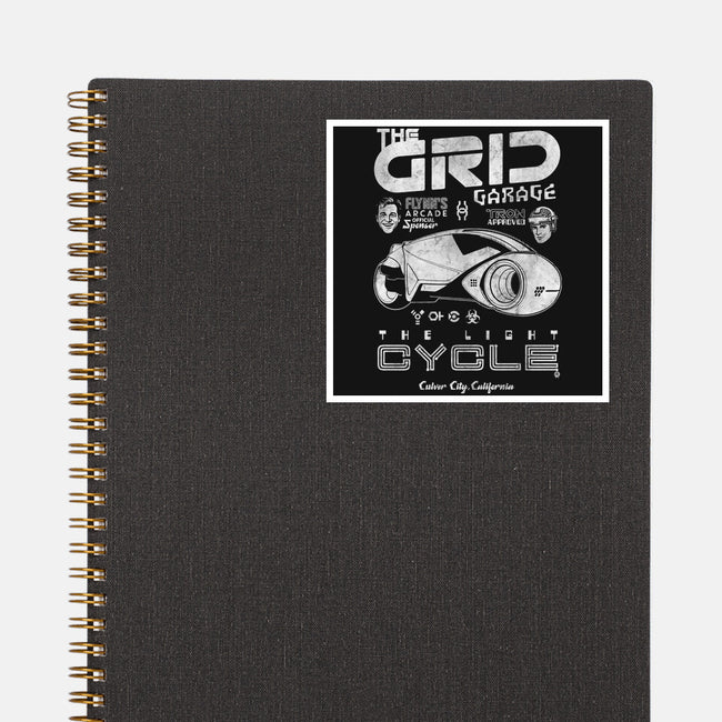 The Grid Garage-None-Glossy-Sticker-Arinesart