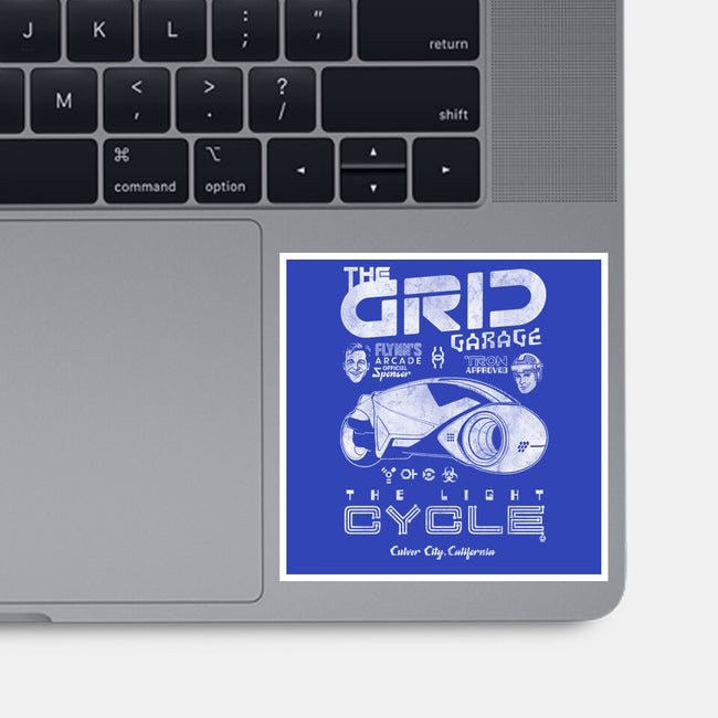 The Grid Garage-None-Glossy-Sticker-Arinesart