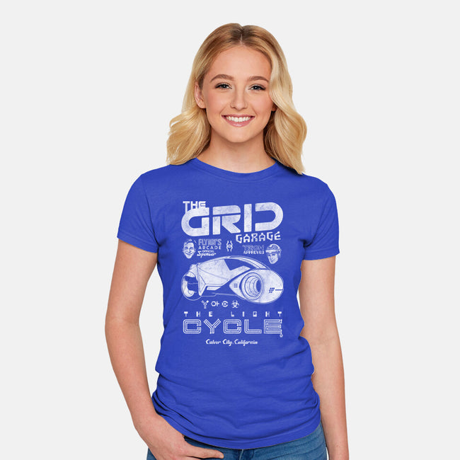 The Grid Garage-Womens-Fitted-Tee-Arinesart