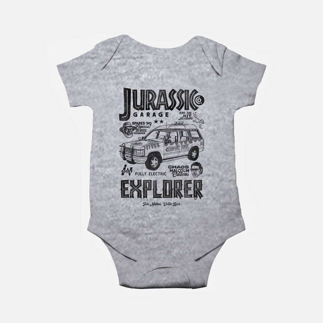 Jurassic Garage-Baby-Basic-Onesie-Arinesart