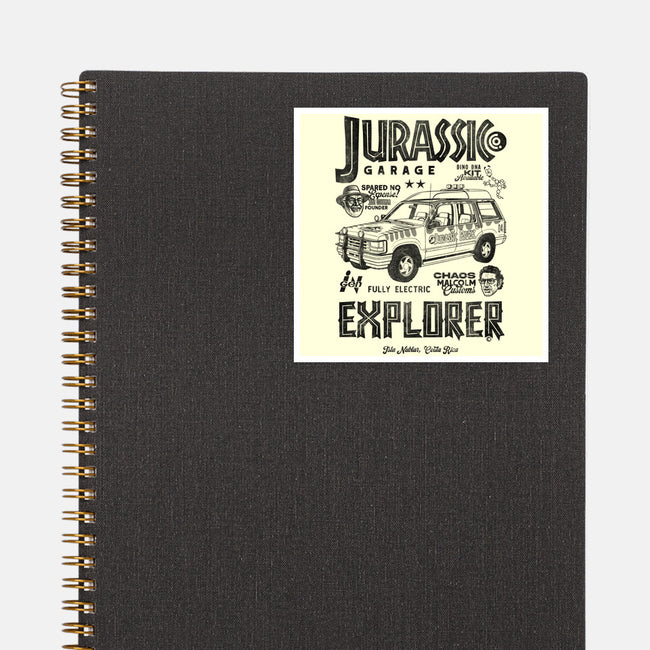 Jurassic Garage-None-Glossy-Sticker-Arinesart