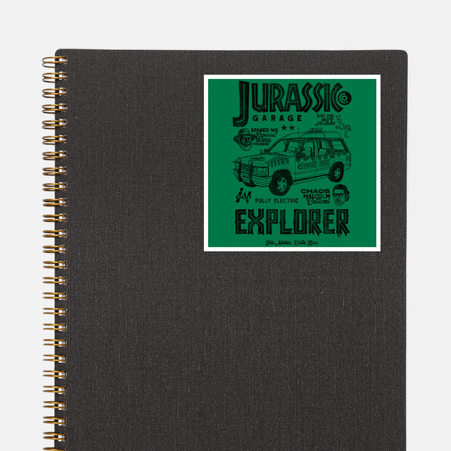 Jurassic Garage-None-Glossy-Sticker-Arinesart