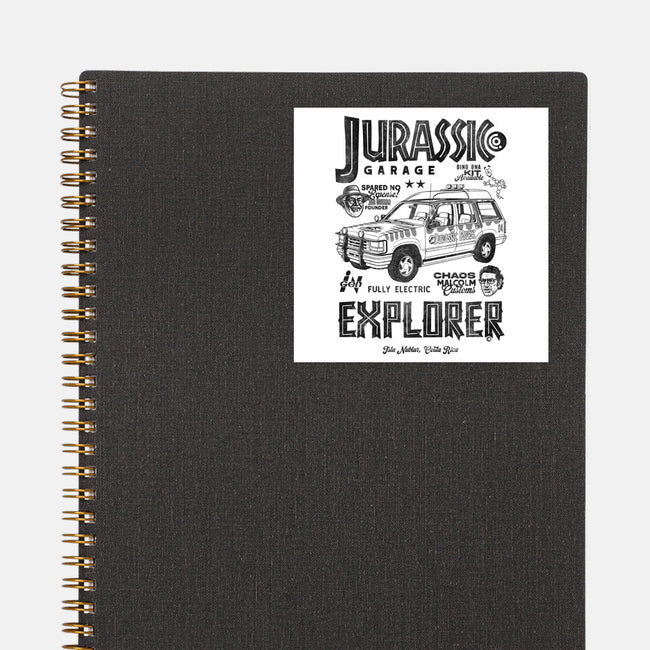 Jurassic Garage-None-Glossy-Sticker-Arinesart