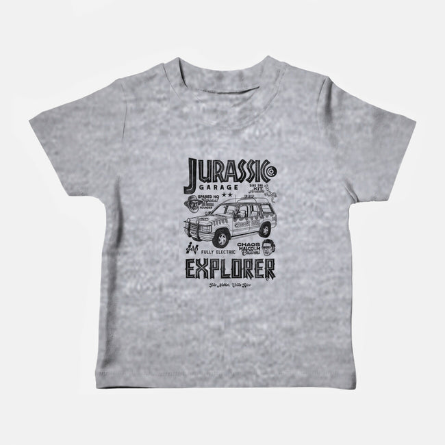 Jurassic Garage-Baby-Basic-Tee-Arinesart