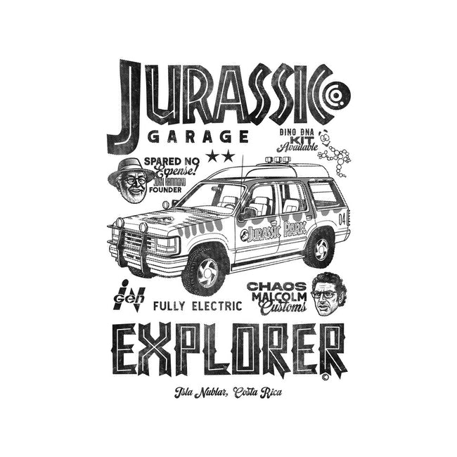 Jurassic Garage-None-Stretched-Canvas-Arinesart
