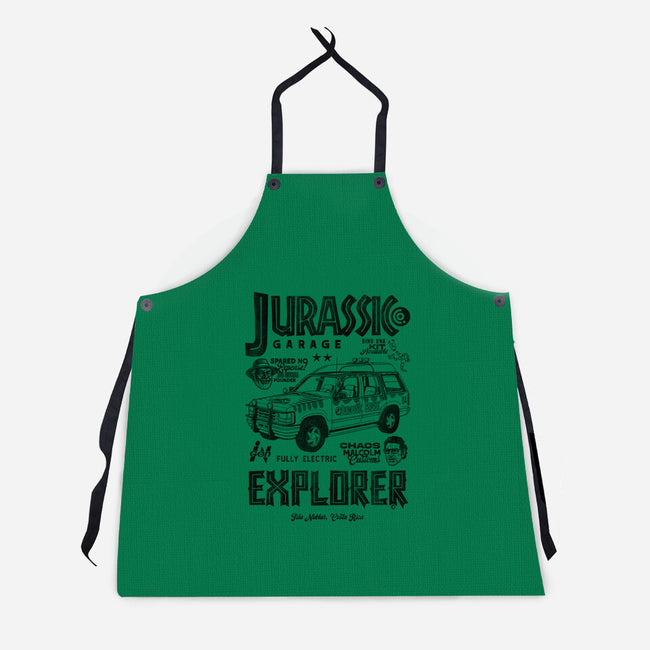 Jurassic Garage-Unisex-Kitchen-Apron-Arinesart