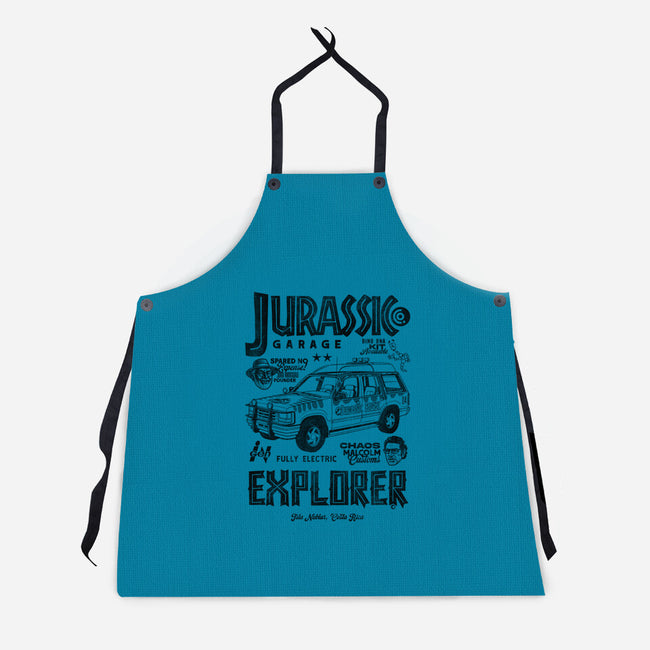 Jurassic Garage-Unisex-Kitchen-Apron-Arinesart