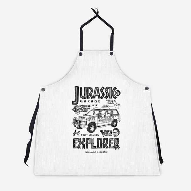 Jurassic Garage-Unisex-Kitchen-Apron-Arinesart