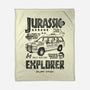 Jurassic Garage-None-Fleece-Blanket-Arinesart