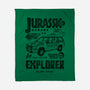 Jurassic Garage-None-Fleece-Blanket-Arinesart