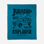 Jurassic Garage-None-Fleece-Blanket-Arinesart