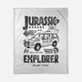 Jurassic Garage-None-Fleece-Blanket-Arinesart
