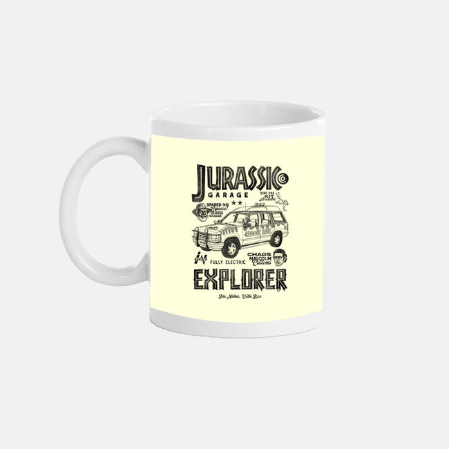 Jurassic Garage-None-Mug-Drinkware-Arinesart