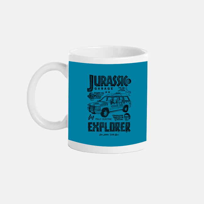 Jurassic Garage-None-Mug-Drinkware-Arinesart