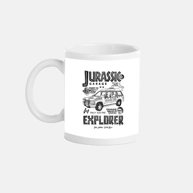 Jurassic Garage-None-Mug-Drinkware-Arinesart