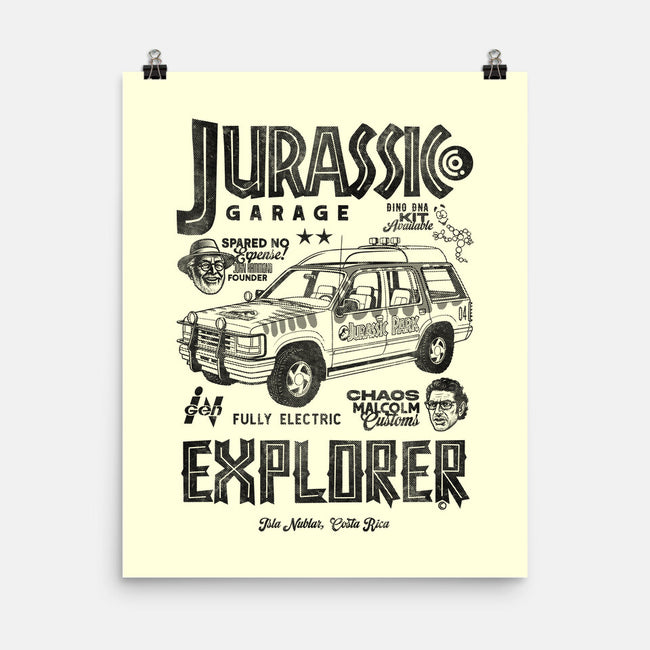 Jurassic Garage-None-Matte-Poster-Arinesart