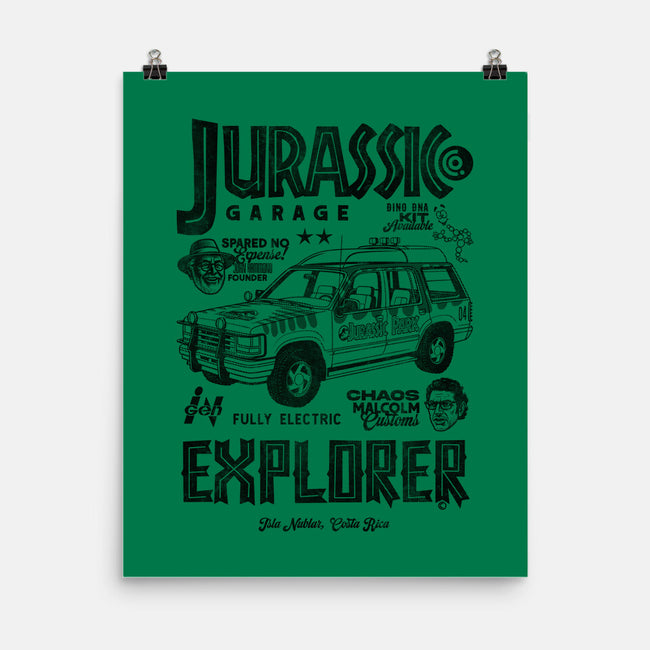 Jurassic Garage-None-Matte-Poster-Arinesart