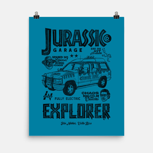 Jurassic Garage-None-Matte-Poster-Arinesart
