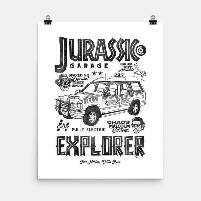 Jurassic Garage-None-Matte-Poster-Arinesart