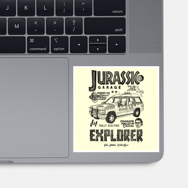 Jurassic Garage-None-Glossy-Sticker-Arinesart
