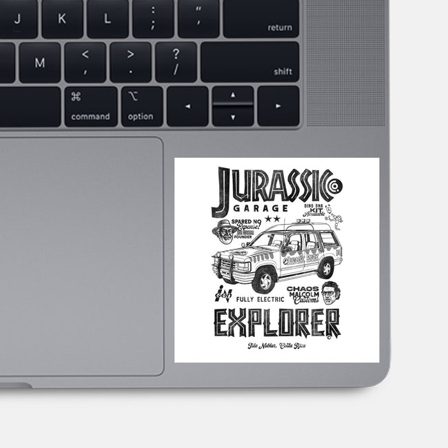 Jurassic Garage-None-Glossy-Sticker-Arinesart