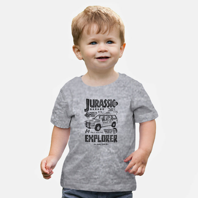 Jurassic Garage-Baby-Basic-Tee-Arinesart