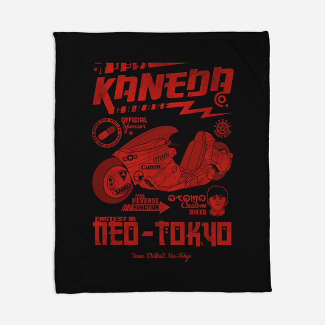Kaneda Garage-None-Fleece-Blanket-Arinesart