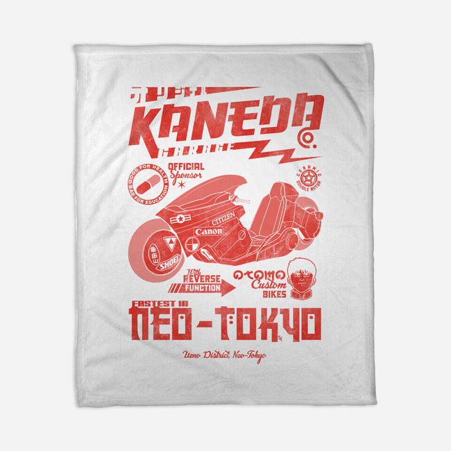 Kaneda Garage-None-Fleece-Blanket-Arinesart