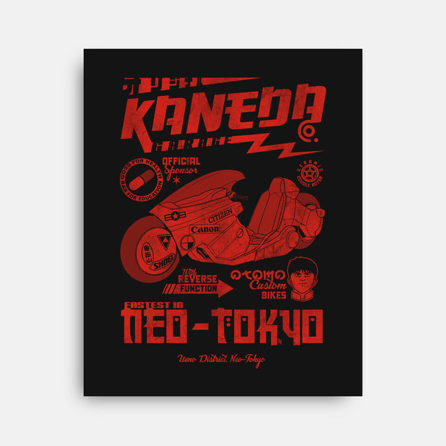 Kaneda Garage-None-Stretched-Canvas-Arinesart
