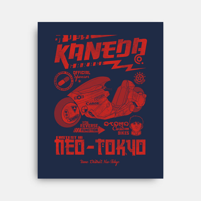 Kaneda Garage-None-Stretched-Canvas-Arinesart